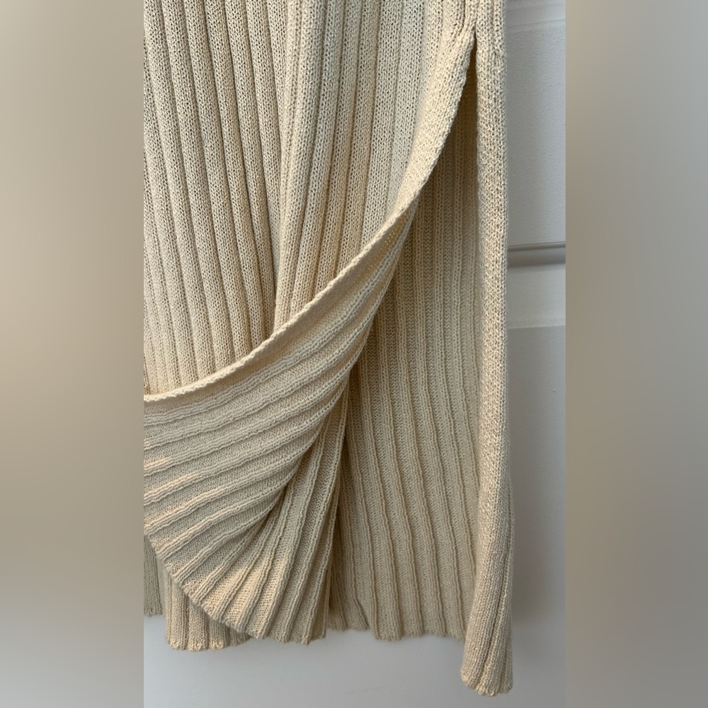 Na-kd Ribbed Knit Beige Sweater Tank Dress - Picture 6 of 10